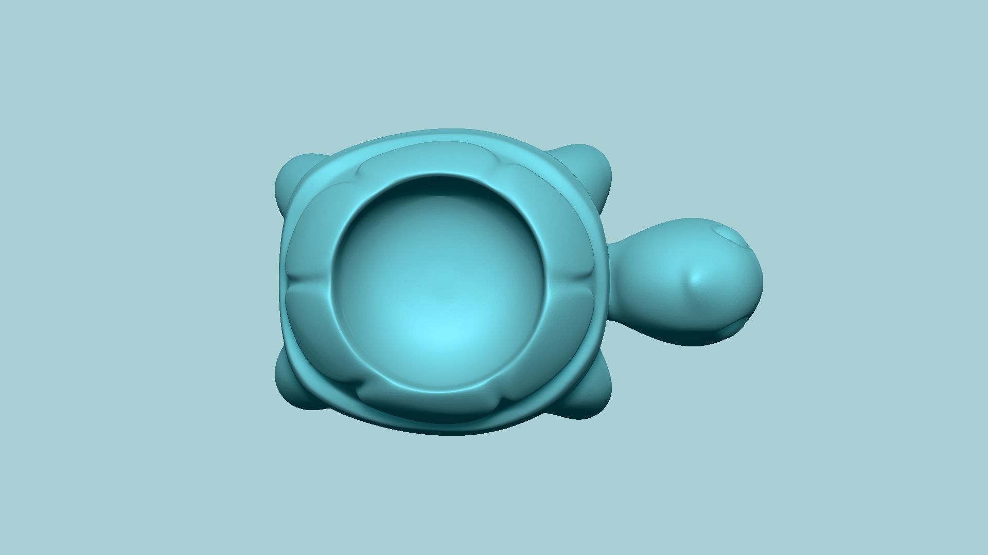 Turtle Back Vase - Cute Plant Pot - STL Printable 3D print model_7