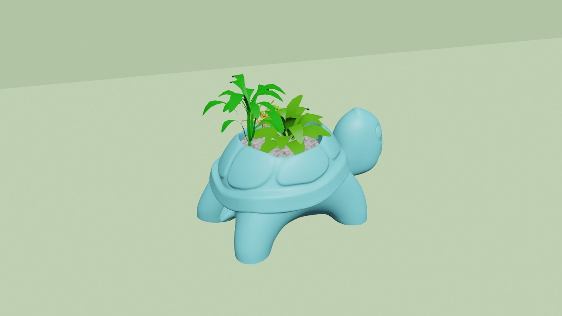 Turtle Back Vase - Cute Plant Pot - STL Printable 3D print model_12
