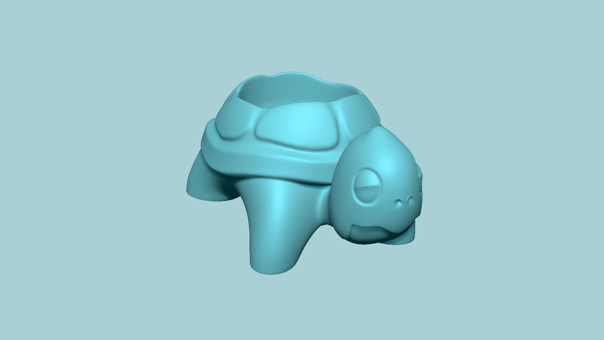 Turtle Back Vase - Cute Plant Pot - STL Printable 3D print model_1