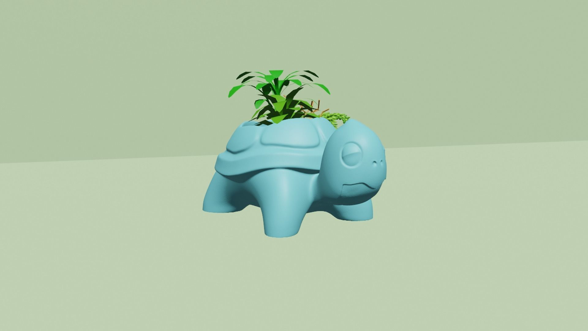 Turtle Back Vase - Cute Plant Pot - STL Printable 3D print model_9