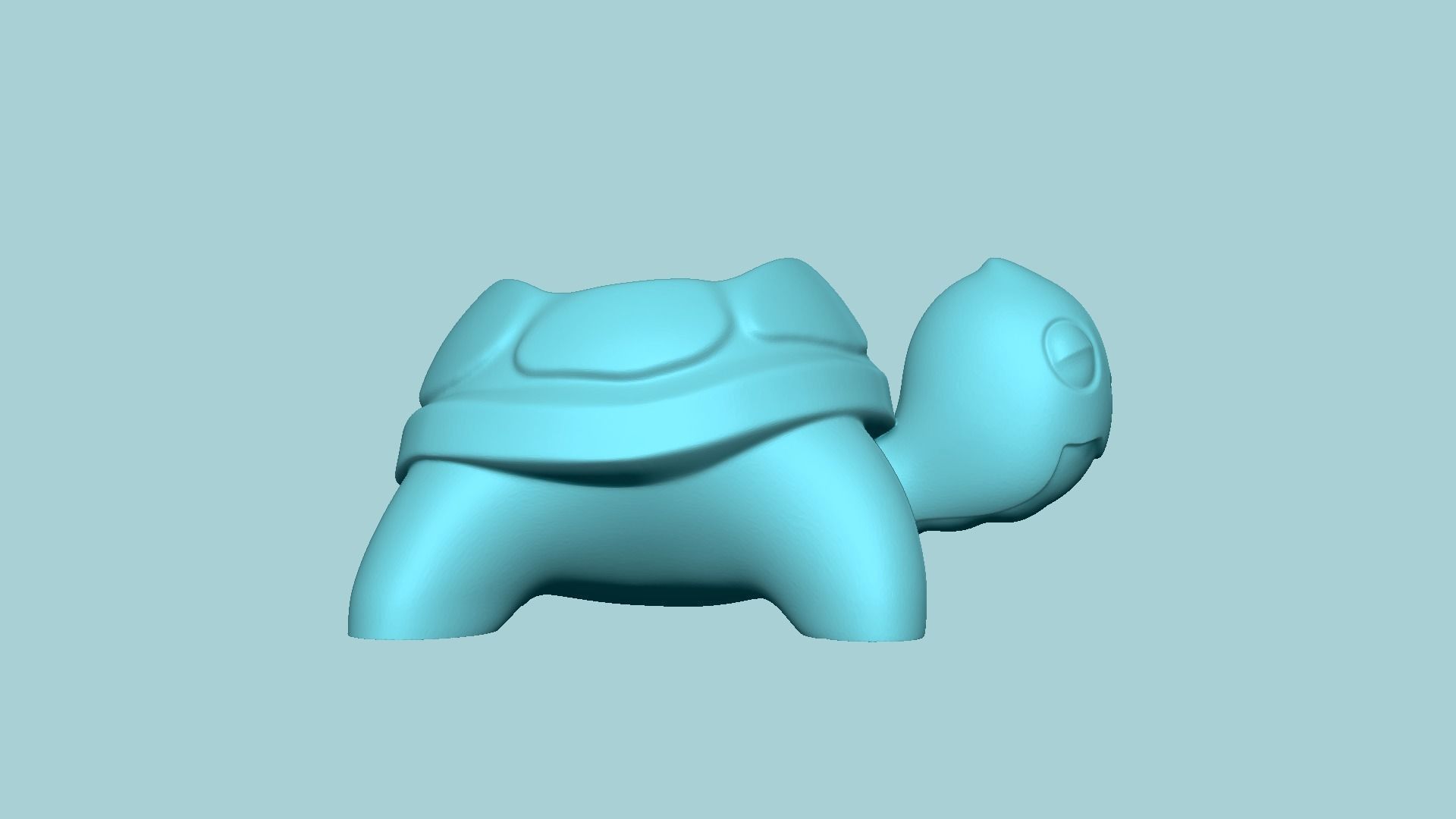 Turtle Back Vase - Cute Plant Pot - STL Printable 3D print model_3