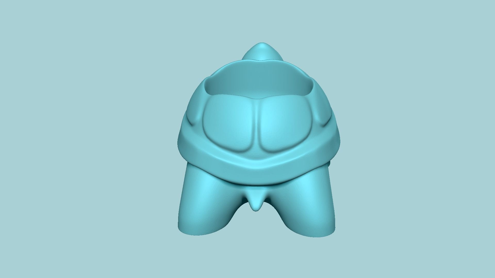 Turtle Back Vase - Cute Plant Pot - STL Printable 3D print model_6