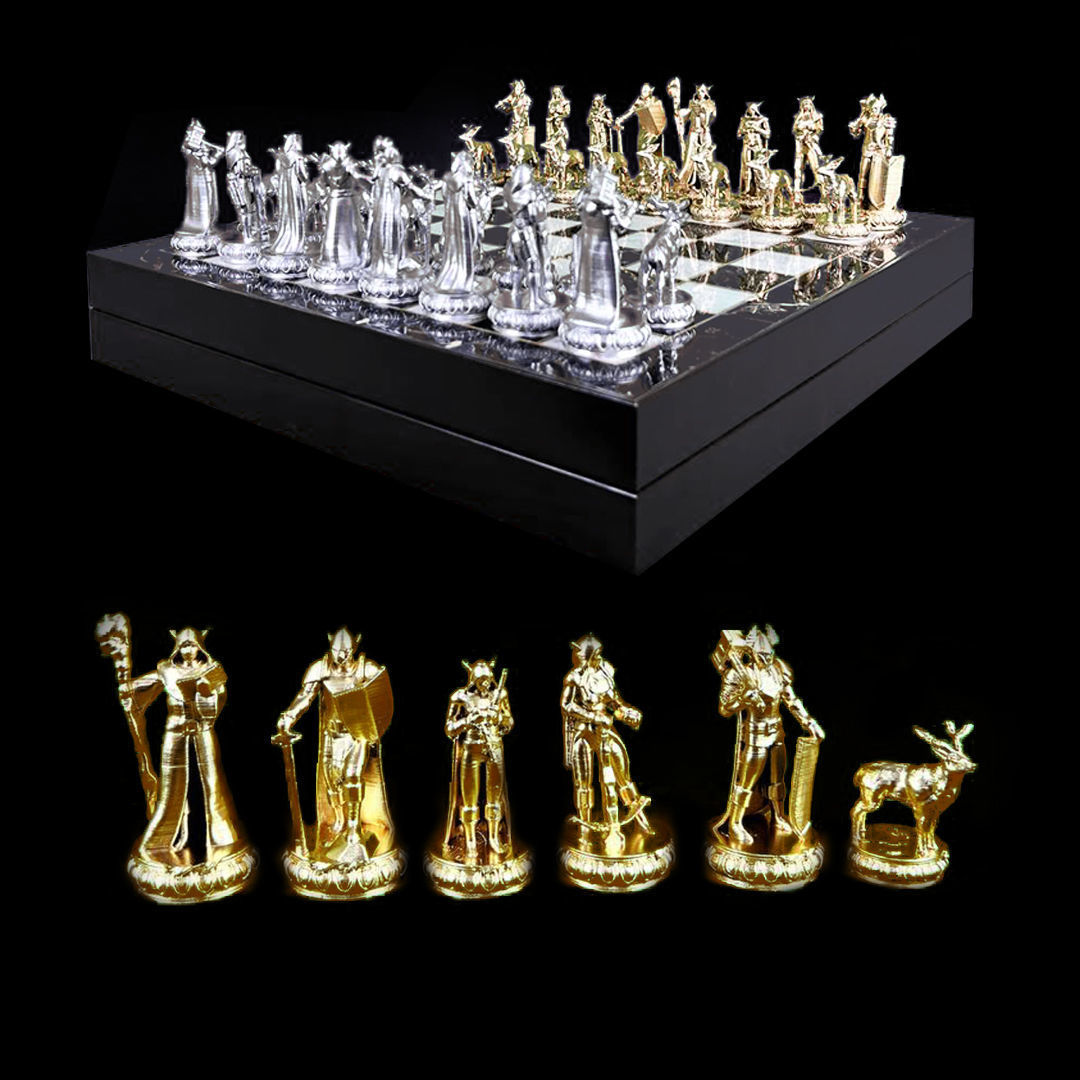 Elf Chess Set - 6 Different Elves Chess Pieces 3D print model_8