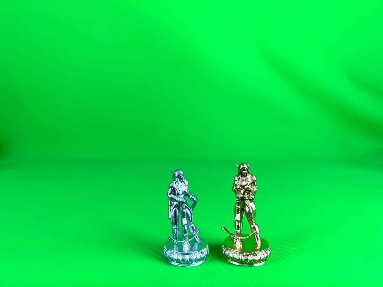 Elf Chess Set - 6 Different Elves Chess Pieces 3D print model_22