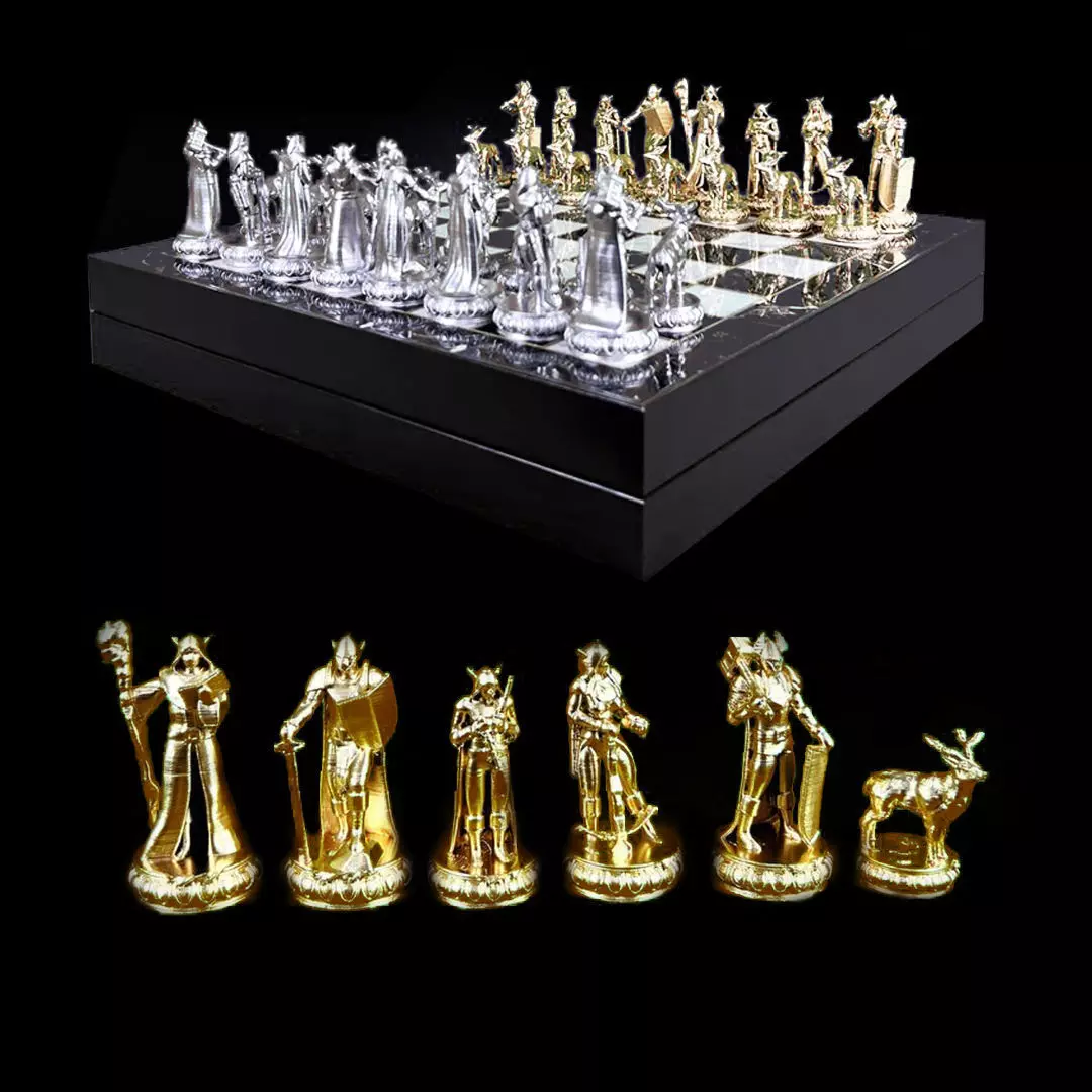 Elf Chess Set - 6 Different Elves Chess Pieces 3D print model_0