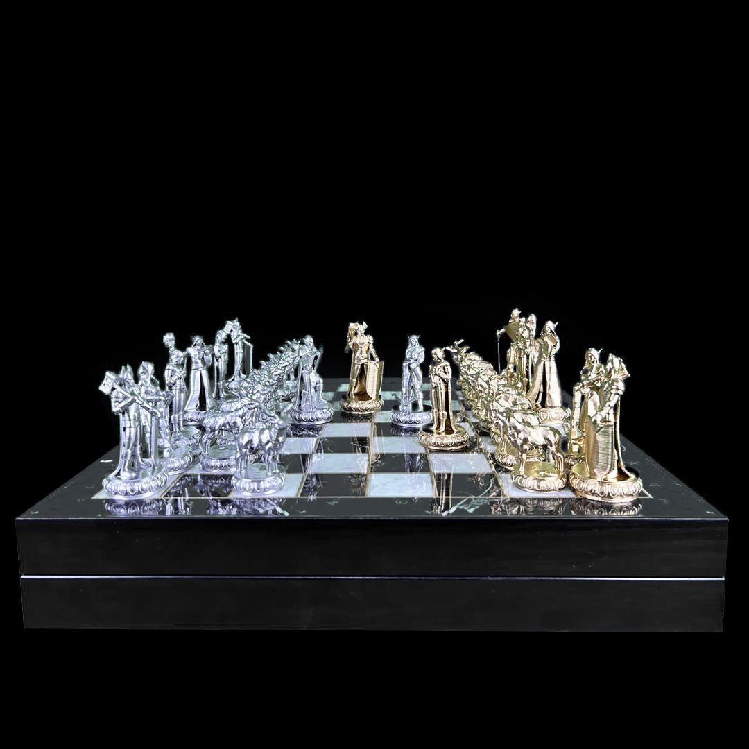 Elf Chess Set - 6 Different Elves Chess Pieces 3D print model_6