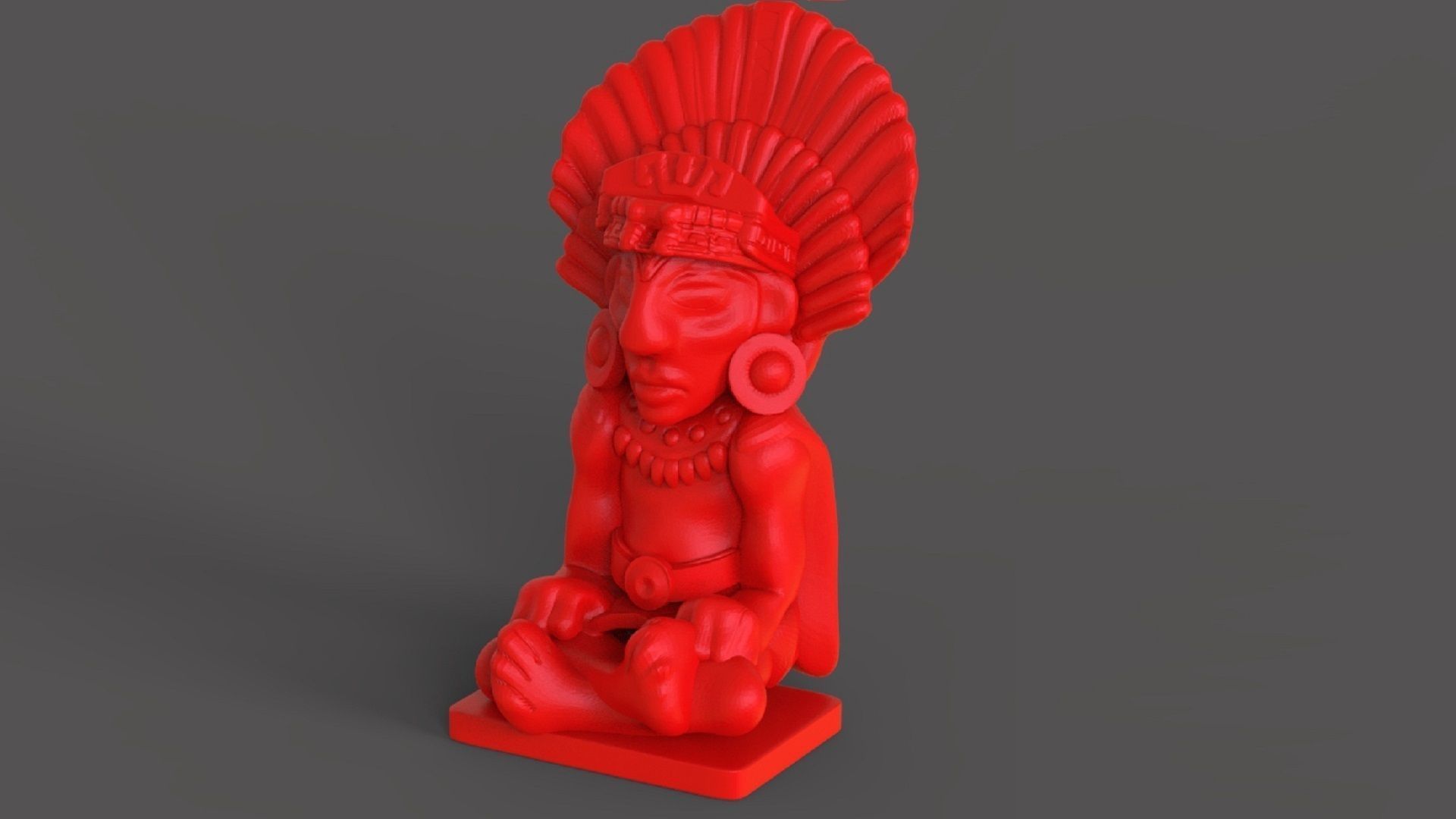 The Mayan Statue 3D print model_1