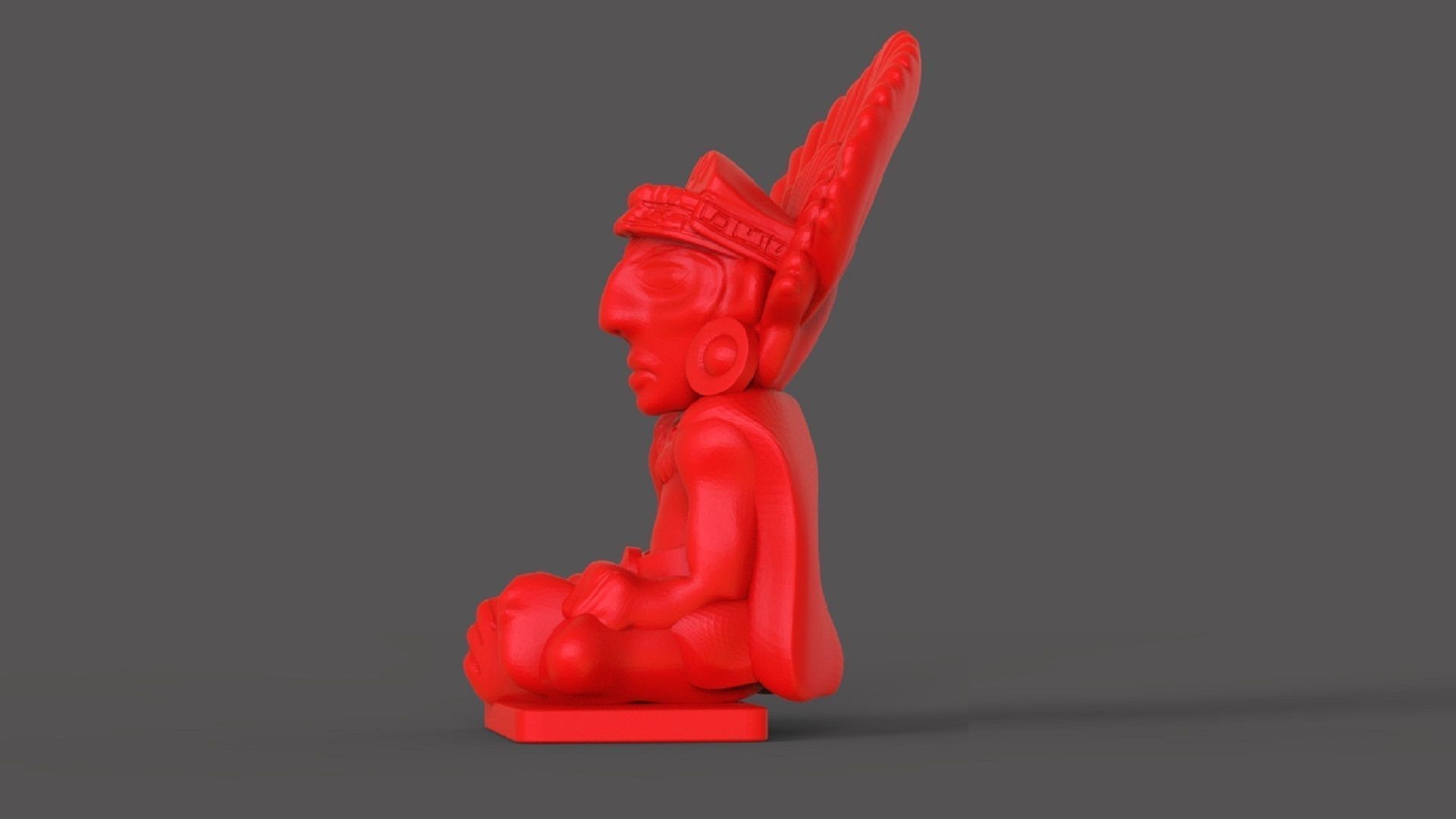 The Mayan Statue 3D print model_2