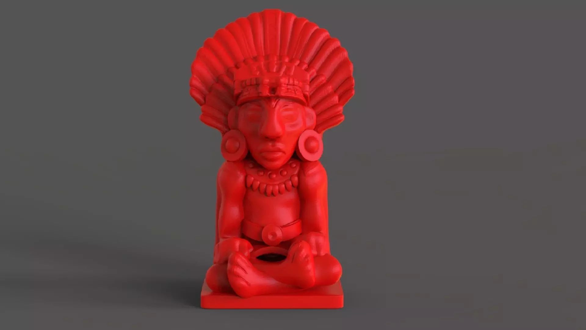 The Mayan Statue 3D print model_0