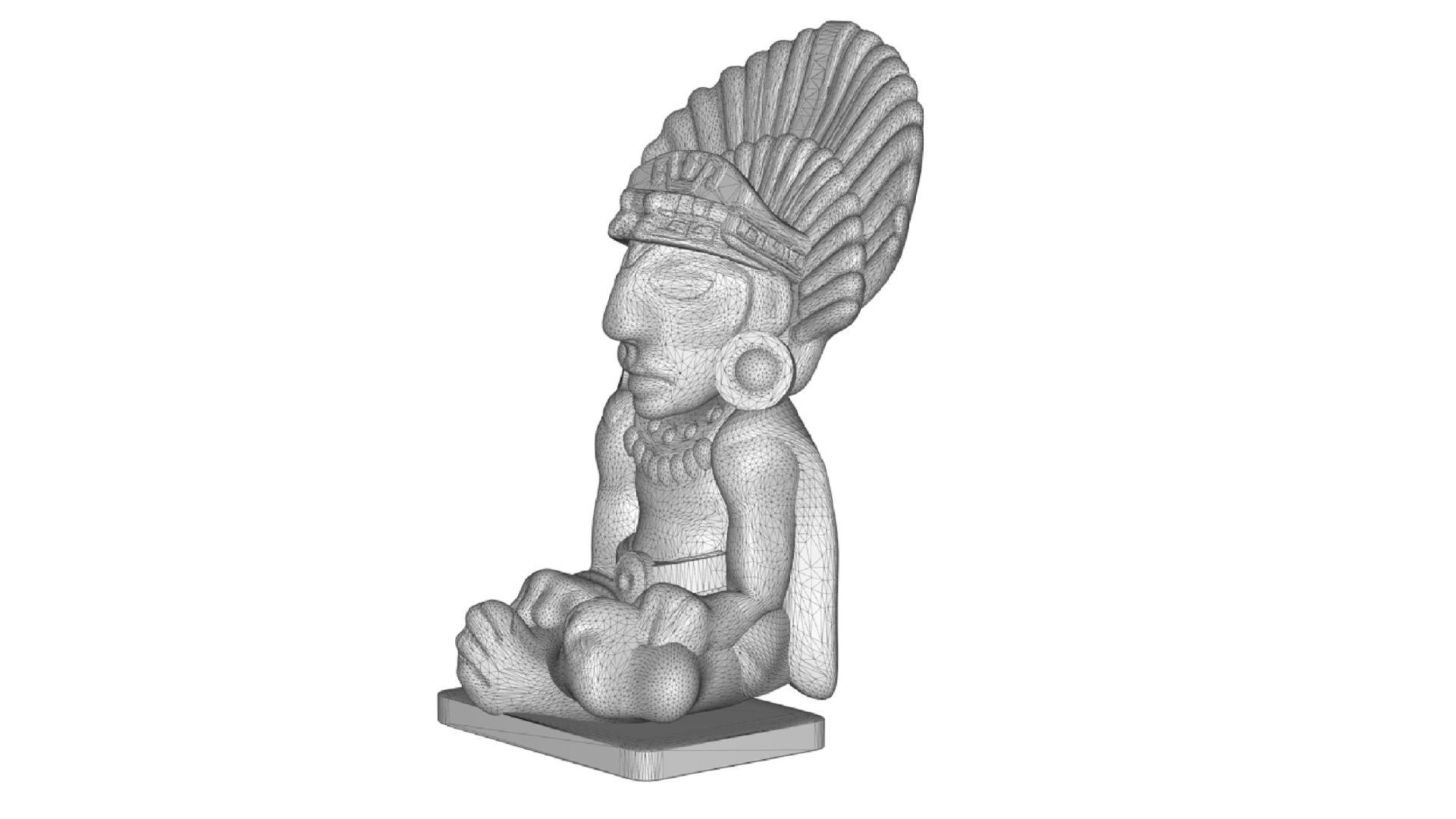 The Mayan Statue 3D print model_6