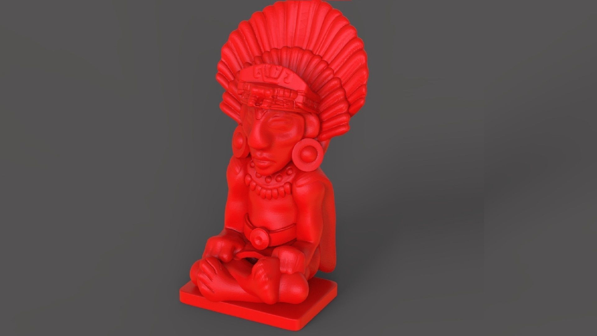 The Mayan Statue 3D print model_4