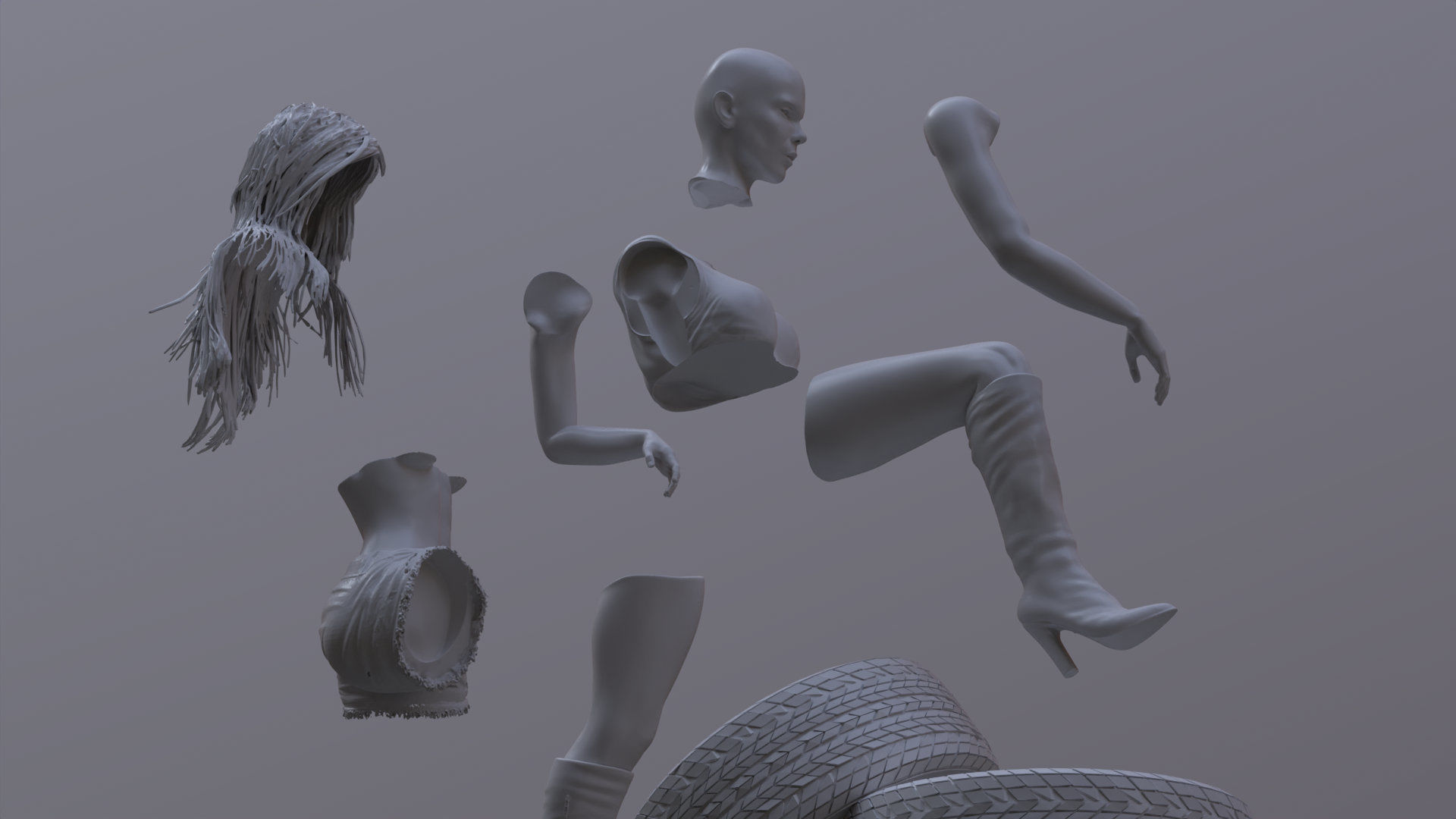 Lady car- Printable 3D print model_6