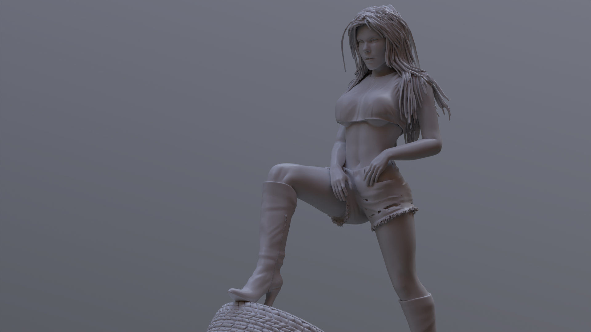 Lady car- Printable 3D print model_14