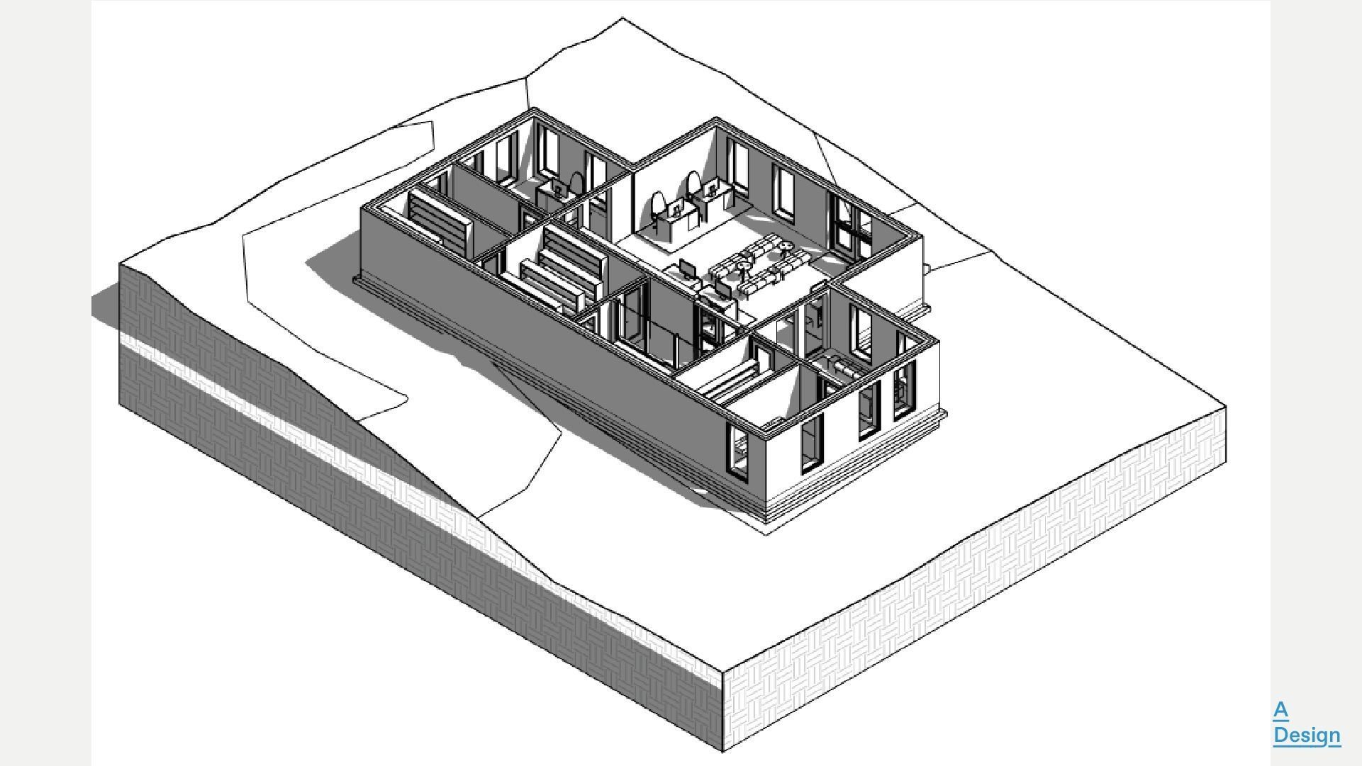 Bank building - Revit 3D model_8