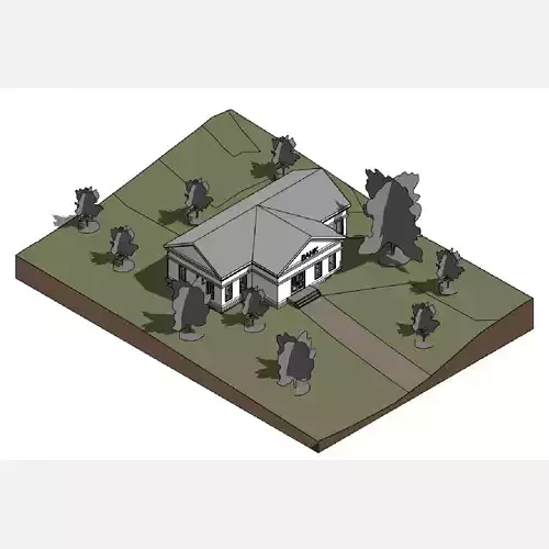 Bank building - Revit 3D model