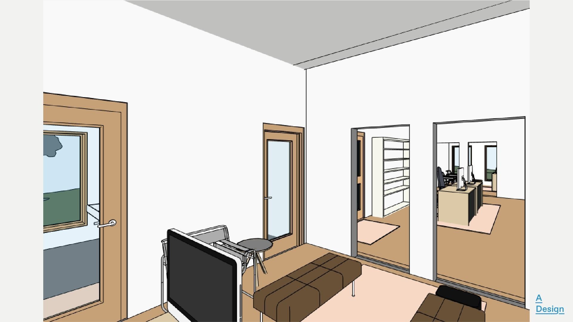 Bank building - Revit 3D model_7