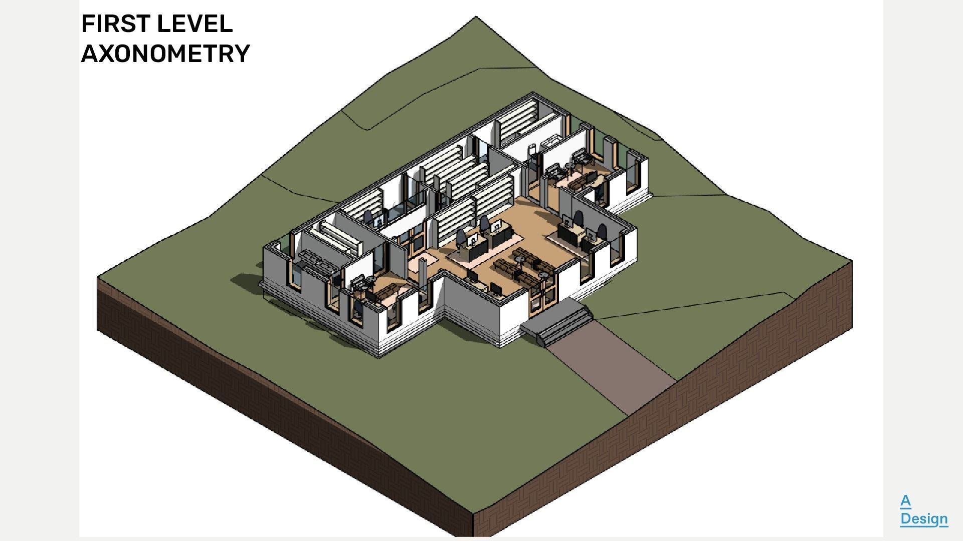 Bank building - Revit 3D model_2