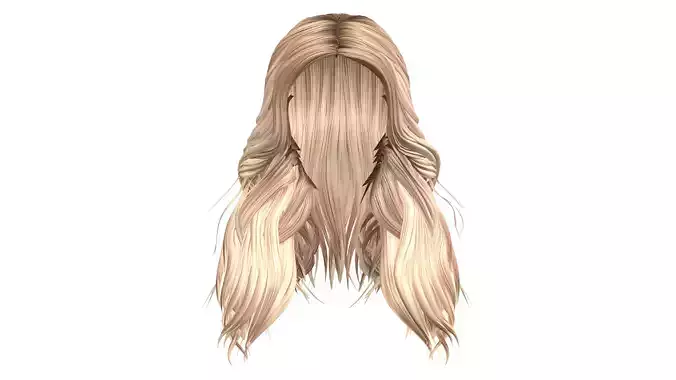 High Volume Middle Split Wavy Long Hair