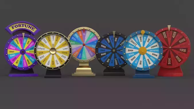 Wheel of Fortune Collection 3D model
