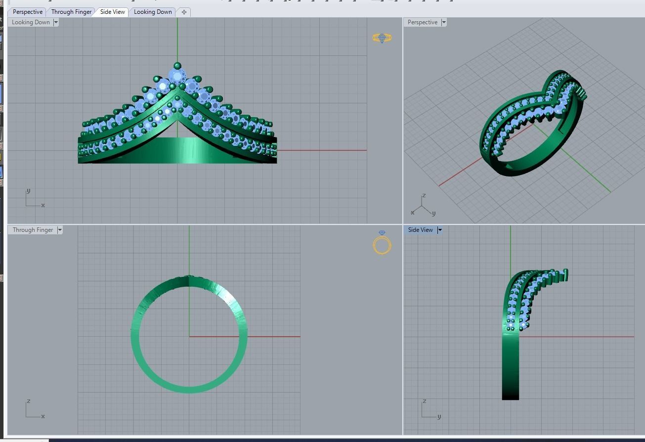 jewelry ring 3D print model_6