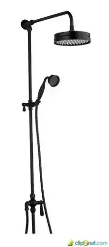 Arezzo Matt Black Shower Head Handshower Diverter