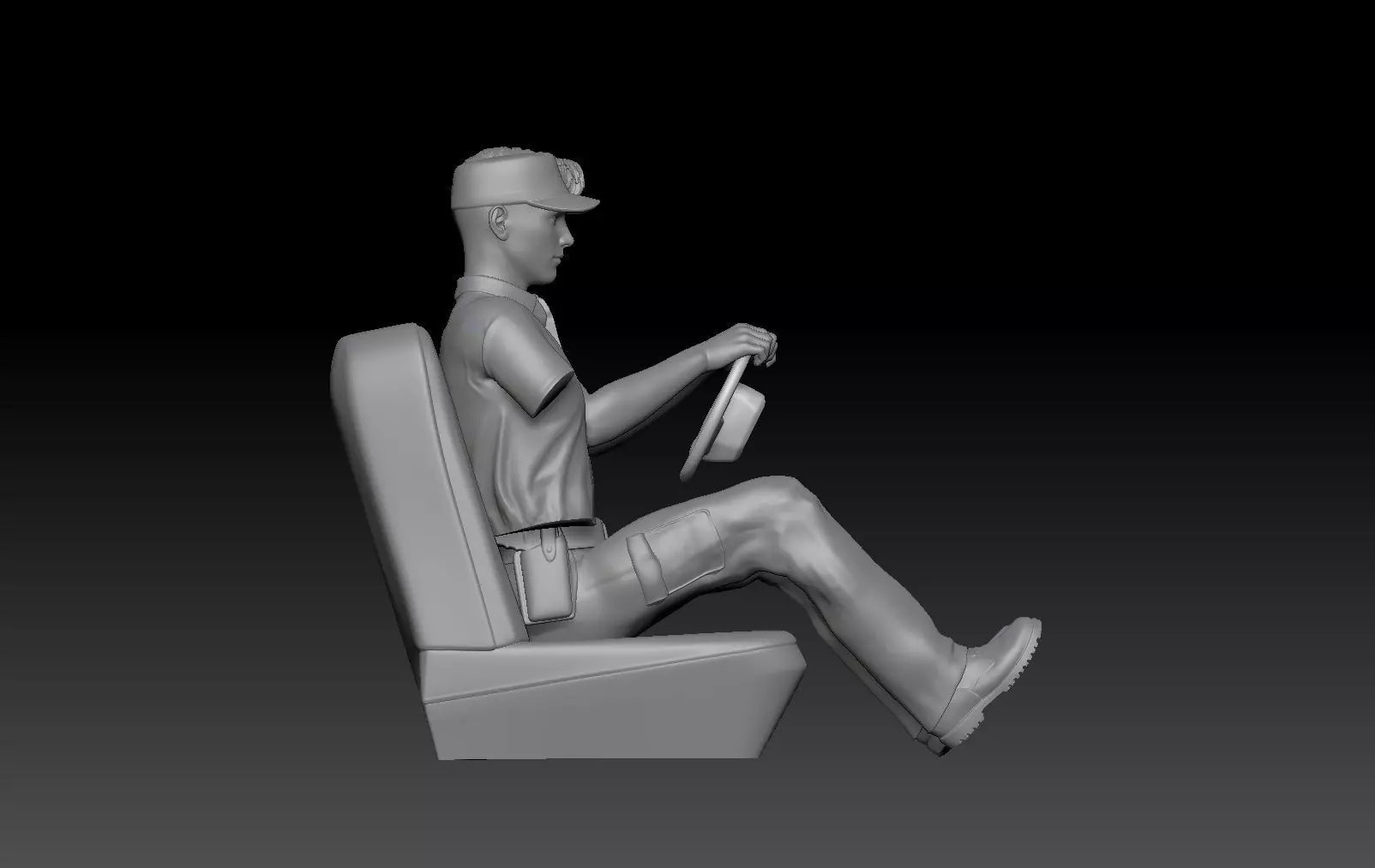 GUARDIA CIVIL MAN POLICE 4 3D print model