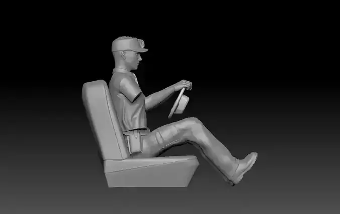 GUARDIA CIVIL MAN POLICE 4 3D print model