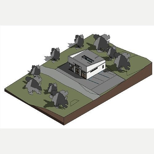Shop convenience store - Revit 3D model