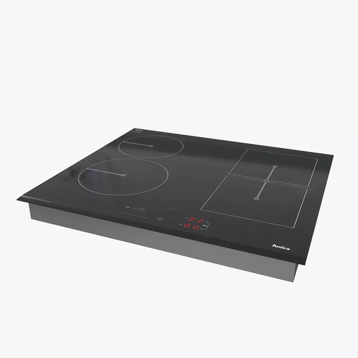 Hob Amica PIM6543PHTSK20 Black 3D Model Low-poly 3D model