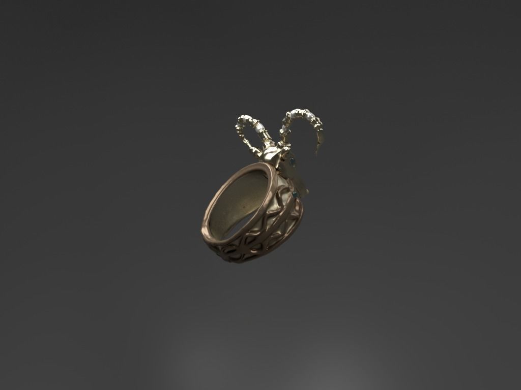 golden ring 3D model_1