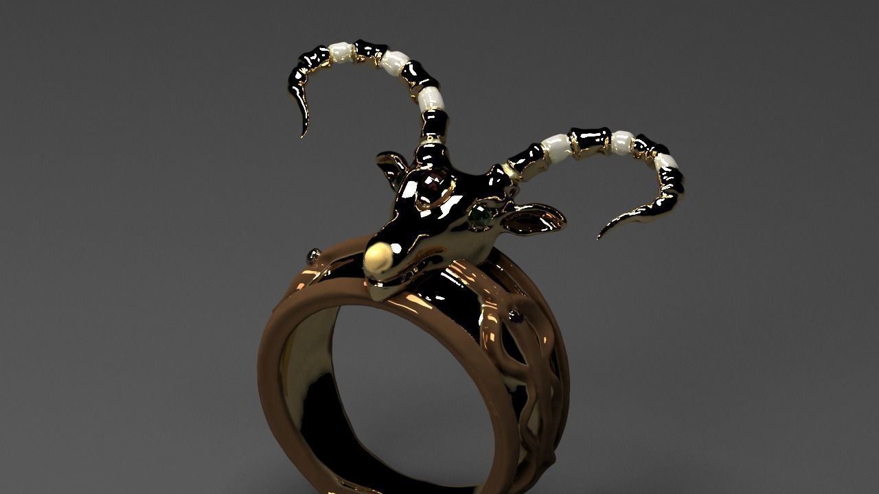 golden ring 3D model_8