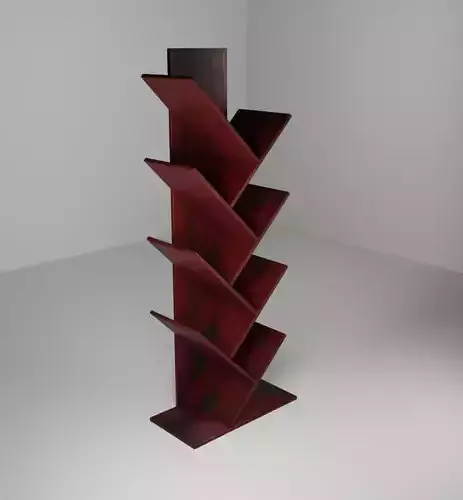 Bookshelf bookcase made of wood