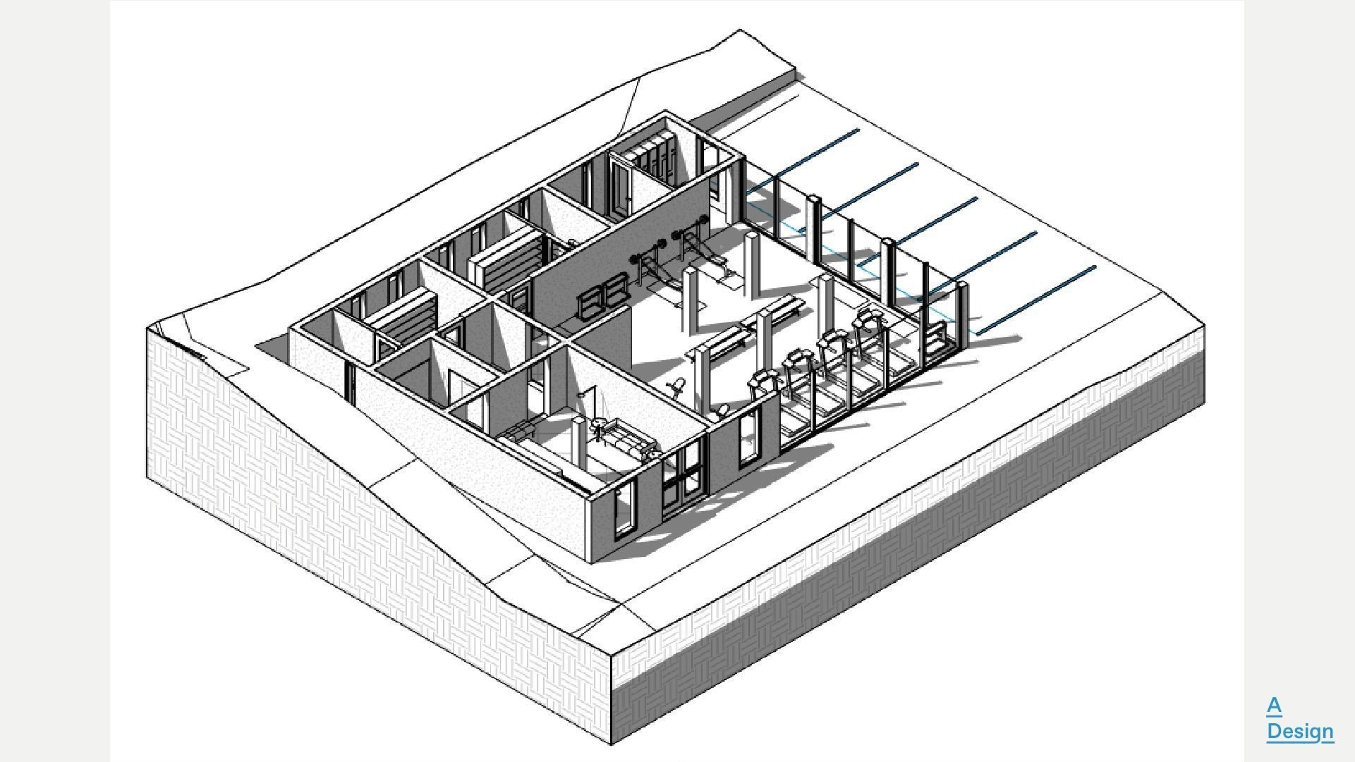 GYM - Revit 3D model_8