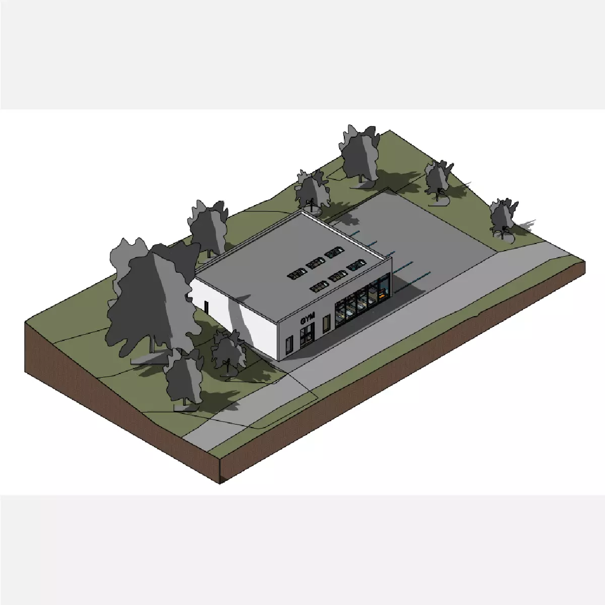 GYM - Revit 3D model_0