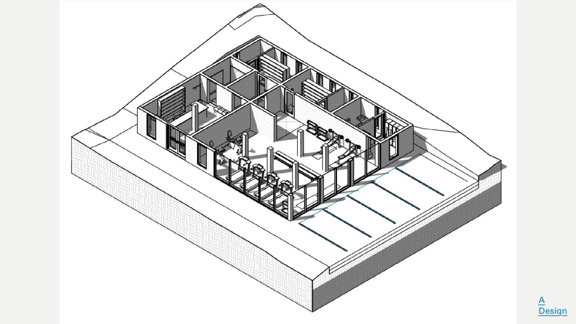 GYM - Revit 3D model_9