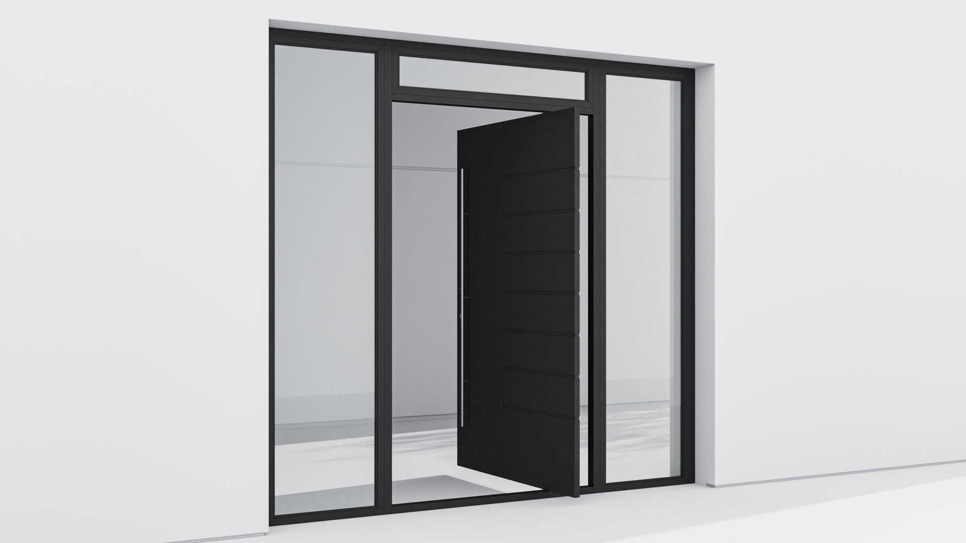 Aluminium door 59 3D model_3