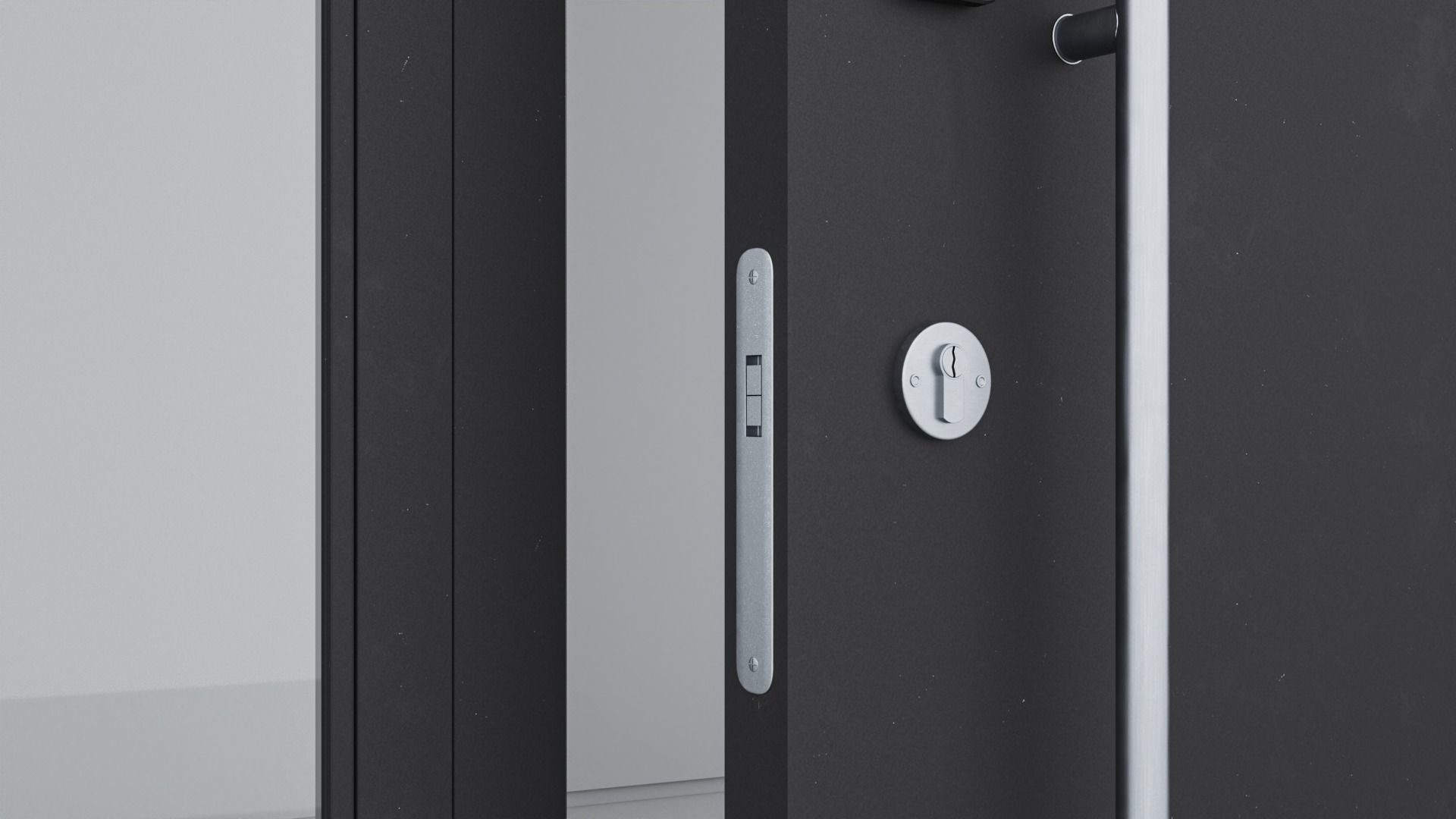 Aluminium door 59 3D model_5