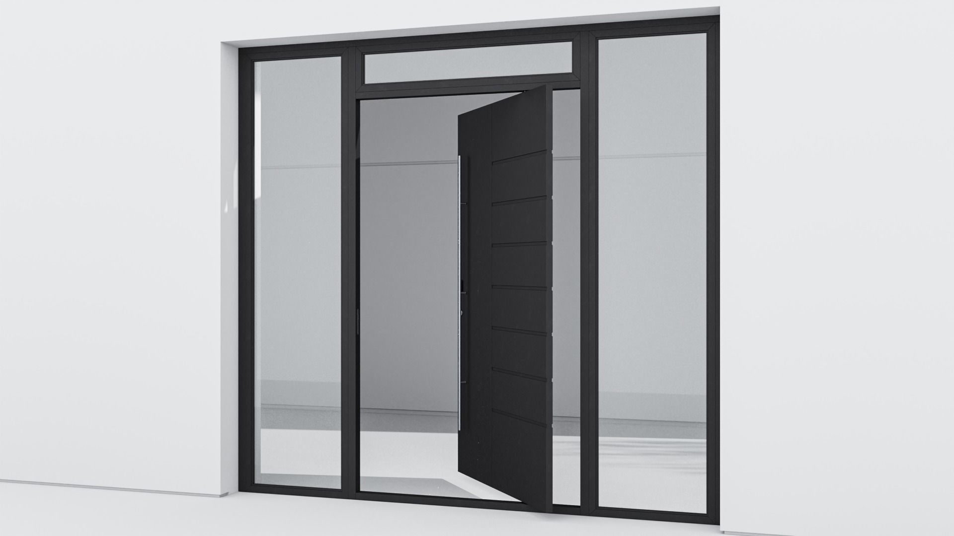 Aluminium door 59 3D model_2