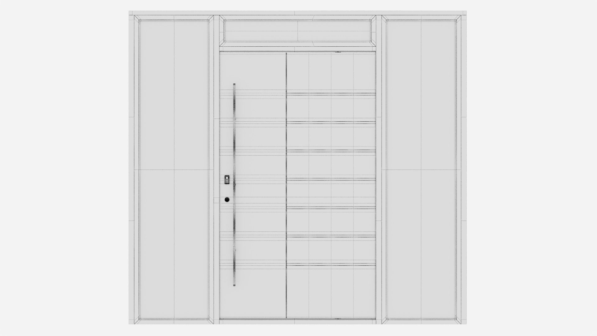 Aluminium door 59 3D model_6