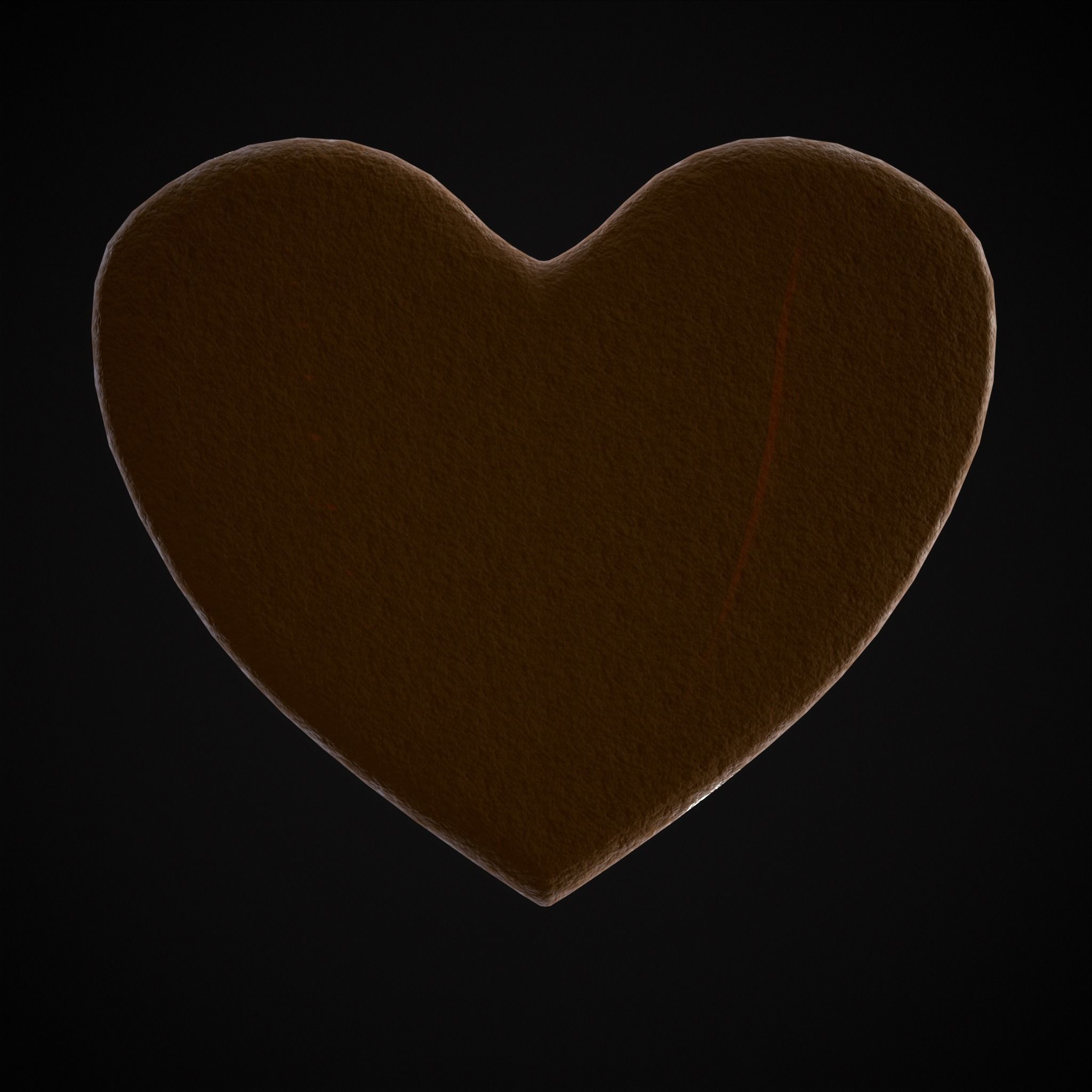 Valentines Tic Tac Toe Cookie Low-poly 3D model_17