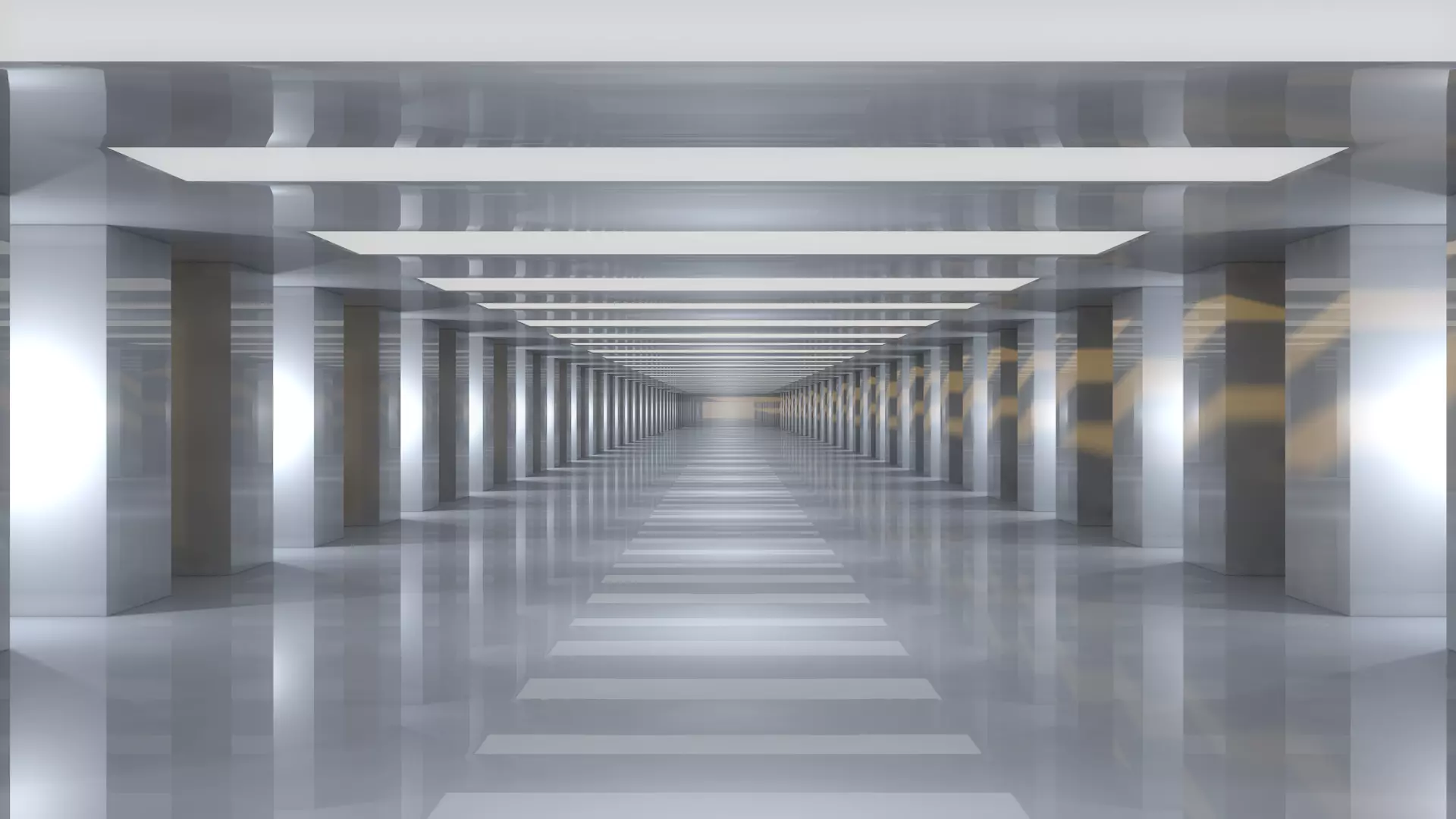 Sci Fi Tunnel Low-poly 3D model