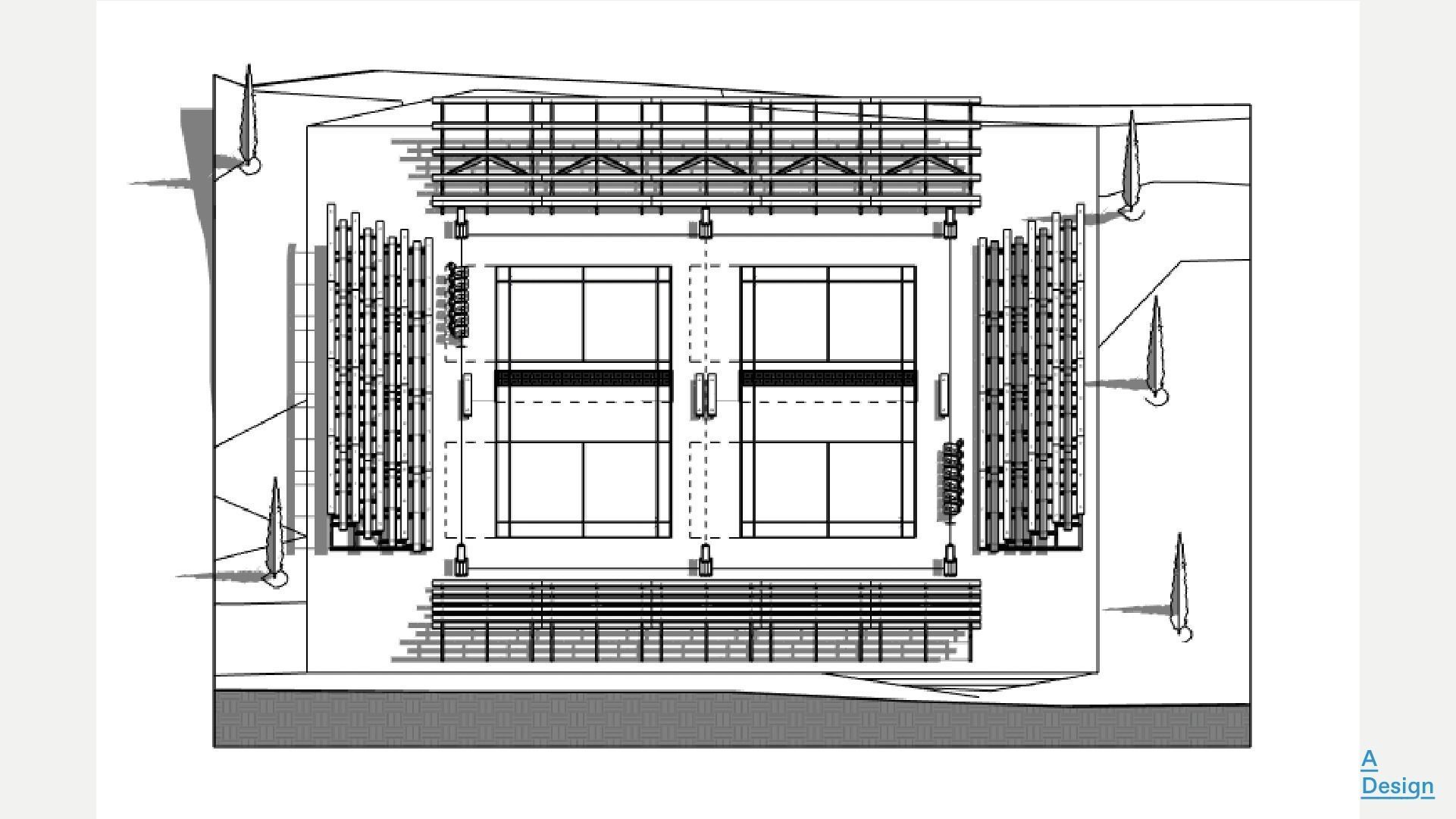 Outdoor sports ground - Revit 3D model_9
