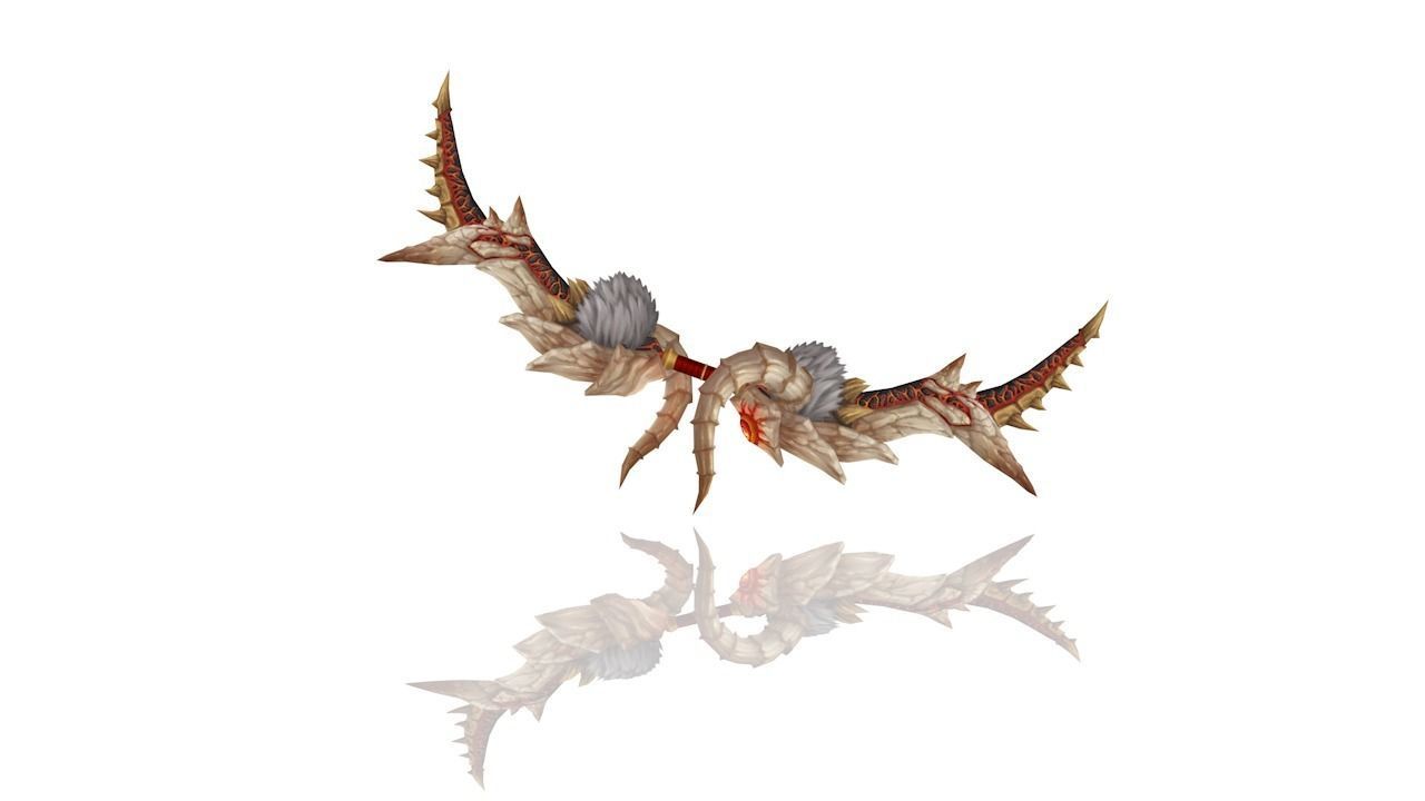 Volcano King Bow Low-poly 3D model_2