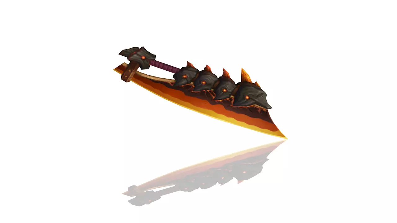 Volcano King Dagger Low-poly 3D model