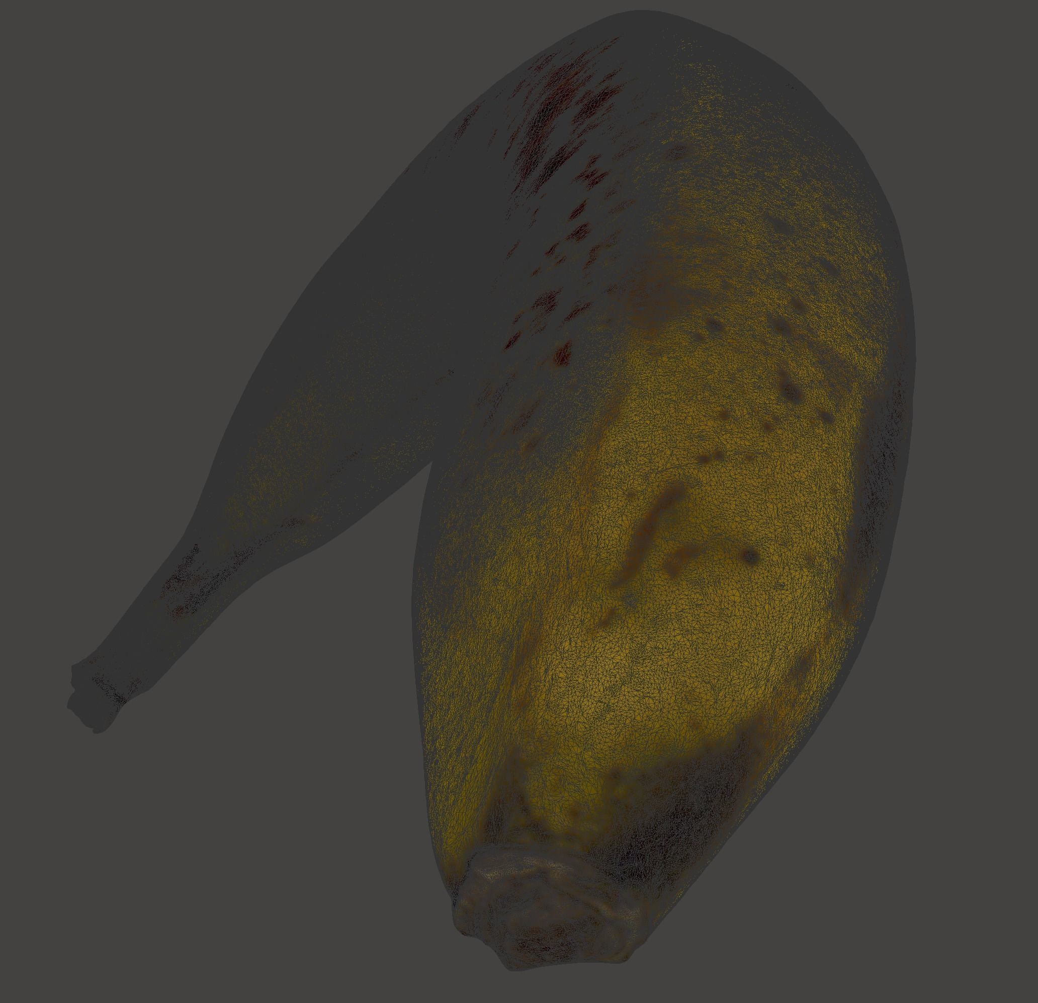 banana high resolution scanned ultra realistic Free 3D model_9
