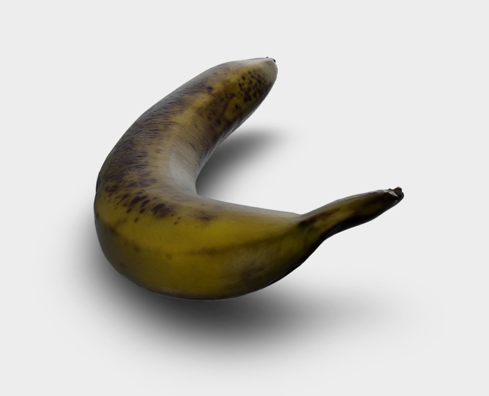 banana high resolution scanned ultra realistic Free 3D model_2