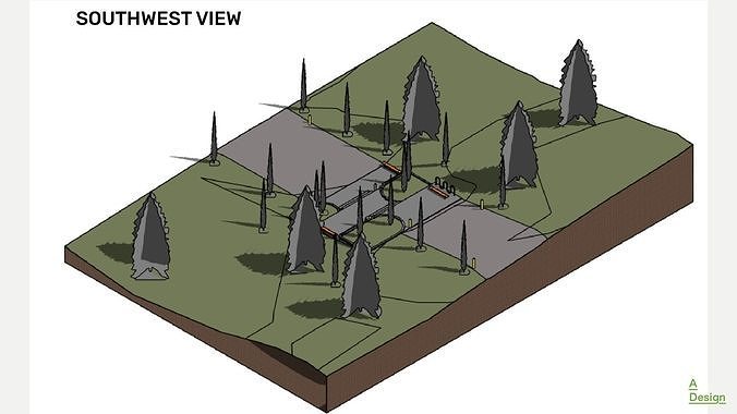 Rest zone - Revit 3D model 2