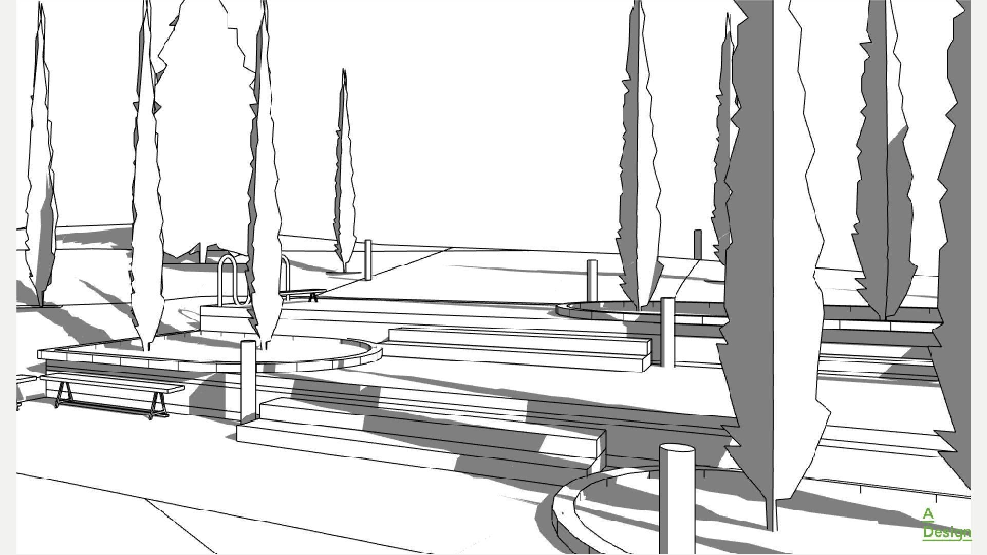 Rest zone - Revit 3D model_10