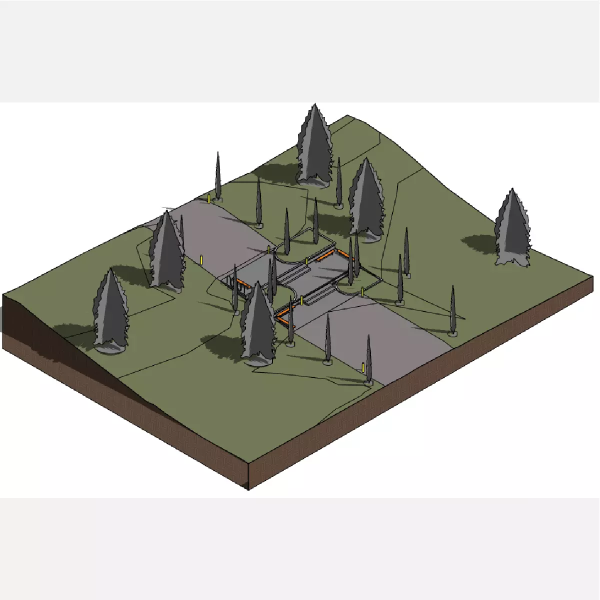 Rest zone - Revit 3D model_0