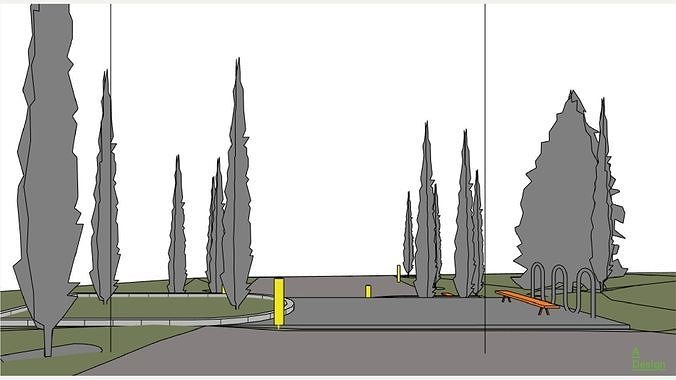 Rest zone - Revit 3D model 7